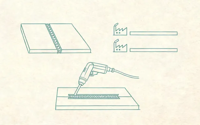 Schematic of MIG welding machine RFQ steps without a street map
